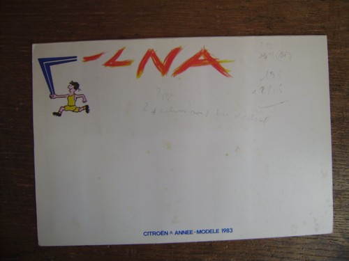 Citroën lna nuancier - lna, 1983