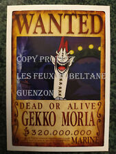 GEKKO MORIA   ONE PIECE  WANTED MARINE carte postale postcard   