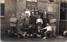 MILITARIA 14/18 CARTE PHOTO - prisonniers dont Lahoudie Justin de Boes