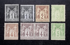 LOT TIMBRES FRANCE SAGE NEUFS*