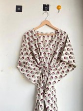 100% Coton Caftan Indien Fait