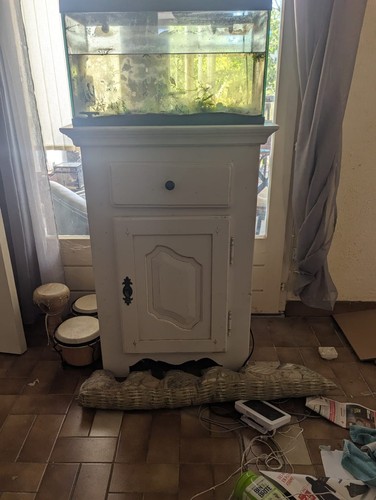 Meuble pour aquarium bois