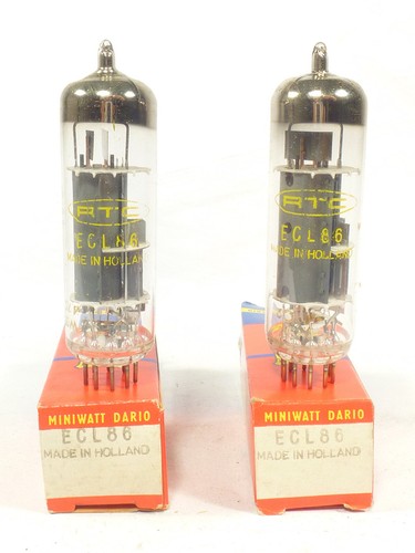 One pair vintage ecl86 6gw8 - one,
