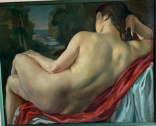 tableau Gaston MARTY " Nu de dos 1945 " Ecole Bordelaise  style Aristide Maillol
