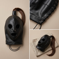 Cagoule Cuir Latex