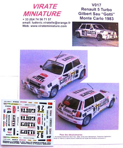 V017 renault turbo rallye - renault,