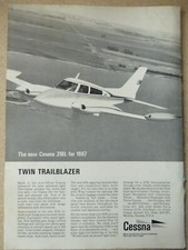 1/1967 PUB CESSNA AIRCRAFT FLUGZEUG AVION CESSNA 310L ORIGINAL AD
