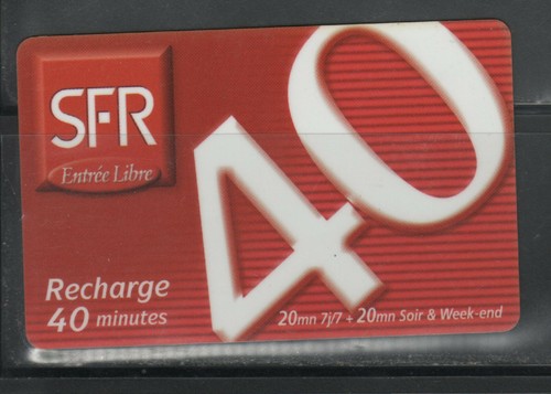 Télécarte sfr rouge - tÉlÉcarte,