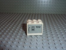 Boite LEGO White Container Cupboard ref 4532 + 4533pb005 Set 6597 Century Skyway