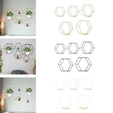 étagères murales hexagonales - murales,