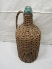 Vintage Wicker Covered Rattan