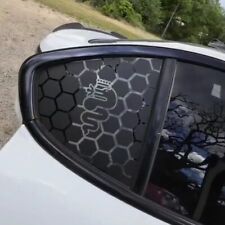 2X Stickers Avery Noir Mat Custodes Vitres Arrières Giulia Alfa Romeo