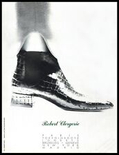 1980's Footwear Robert Clergerie Magazine Print Ad Women Fashion shoes -1pg