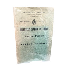 VILLE DE SAINT-RAPHAËL : REGLEMENT GENERAL DE VOIRIE - VAR - 1905 - SNCF Vintage