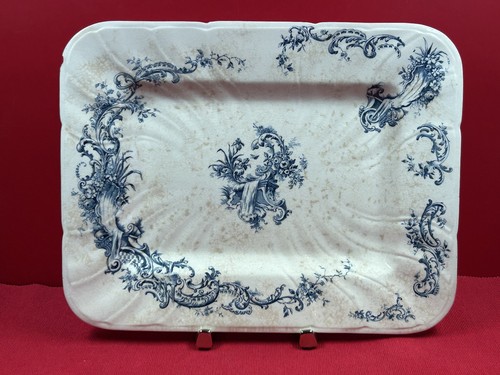 Rare beau grand plat ancien - &,