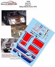 DECALS 1/43 REF 1530 FIAT 131