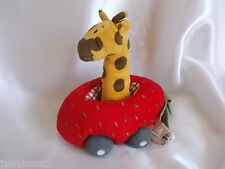 Doudou girafe dans sa voiture, grelot, Ikéa,  Blankie/Lovey/Newborn toy