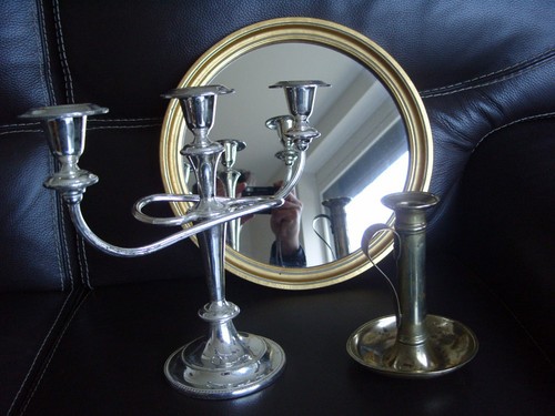 Lot bougeoir cuivre - lot, 3
