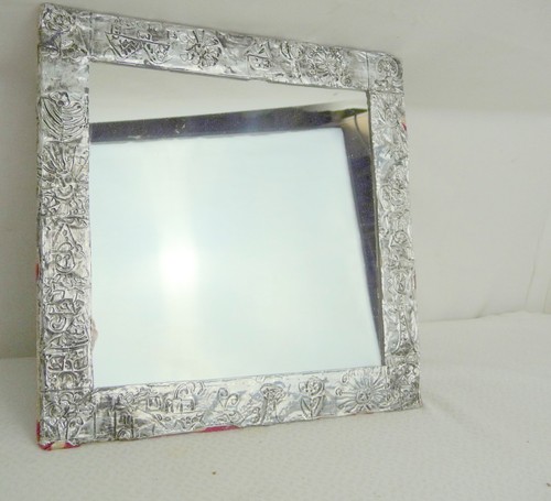 Art deco square mirror cm - 24.5,