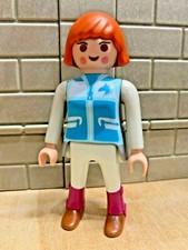 PLAYMOBIL Personnage Femme Cavalière Botte Equitation 05a CUSTOM RARE VINTAGE