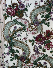 Tissu d'ameublement pur lin Designers Guild 50 cm x 40 cm " Adelaide 1970