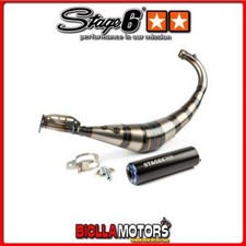 S6-9118903/BL POT D'ECHAPPEMENT Stage6 Streetrace CNC blu / nero DERBI Derbi Spe