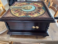 TRES RARE ANTIQUE ORGANETTE ORGUE DE BARBARIE AVEC DISQUES VERS 1900