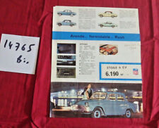 N°14765 bis / SIMCA dépliant Aronde étoile 6 Cv  / novembre 1960