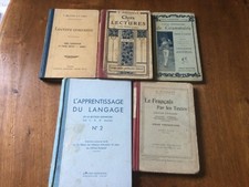 livres scolaires grammaire dictée lecture vocabulaire français etc 1920 - 1930 -
