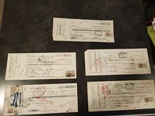 Lot de 5 timbres fiscaux