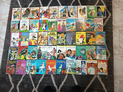 Lot livres bibliothèque - 50,