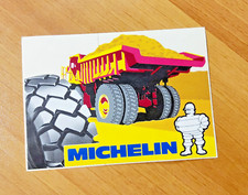 Autocollant MICHELIN TRAVAUX  PUBLICS ORIGINAL vintage BIBENDUM camion benne