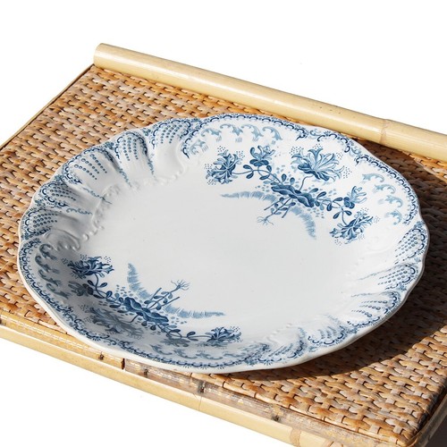 Ancien plat rond faïence - rond,