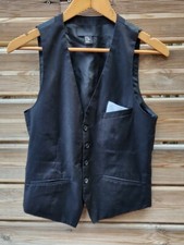 (E099 858) Gilet de Costume H&M Noir – Taille XS