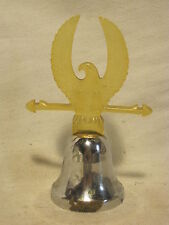 vintage bell metal & plastic eagle bird ornate 4.75" x 2" ring ding dinger