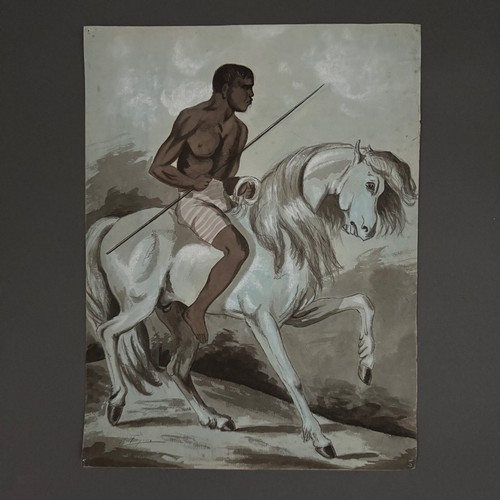 Dessin cavalier noir sur - , un