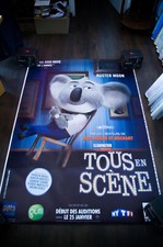 SING 2017 Printer's Proof C French Bus Shelter Rolled DS Vintage Movie Poster