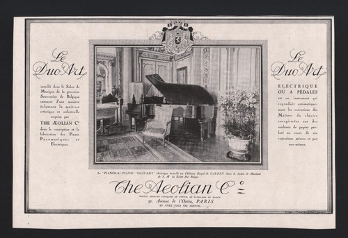 Publicite 1928 musique - musique, piano