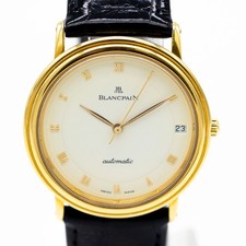 Blancpain Villeret Montre Réf. 0021-1418-55 750/18K Or Automatique Cuir 33mm