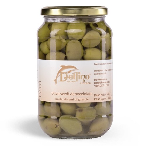 Olives vertes dénoyautées - olives,