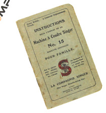 1927 objet ancien Singer livret machine coudre old Singer Sewing Machine Booklet