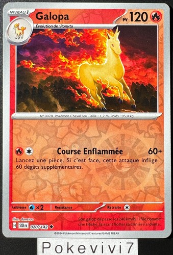 Carte pokemon galopa 020 142 - pokemon,