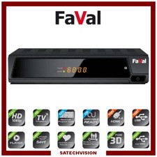 Récepteur Satellite FTA FaVal SRX 1, Full HD Mediaplayer DiSEqC Unicable