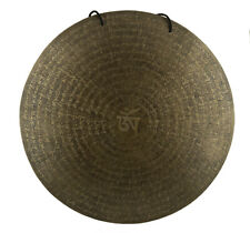 20" Gong tibétain - Mantra Om gravé - 52 cm Méditation Thérapie Népal 5057