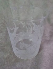 BEAU VERRE ciselé, ancien, à
