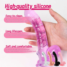 Dildo Coloré Pénis Vagin Anal Plug Coupe D'aspiration Jouets Sexuels Stimulateur