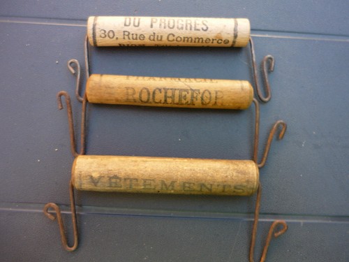 Lot poignées porte - porte-sac, pub