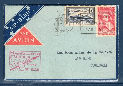 Superbe lettre par avion - , air