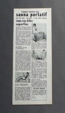PUB PUBLICITE ANCIENNE ADVERT CLIPPING 220917 / SAUNA PORTATIF SAUNARELAX CHEZ V