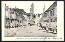 CPA Bruges, Vieilles Maisons Flamandes 